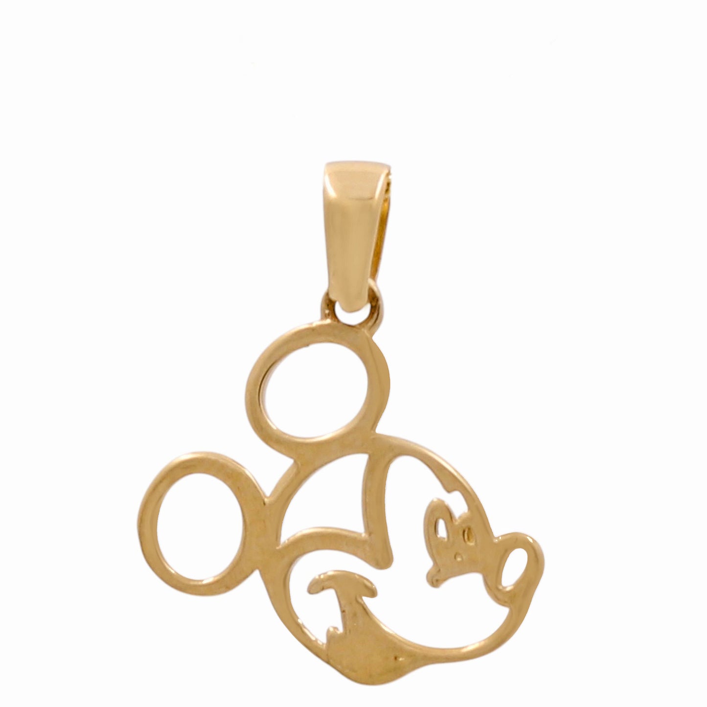 14K Yellow Gold Mickey Pendant / Weight: 1.1GR / CPPD4MC
