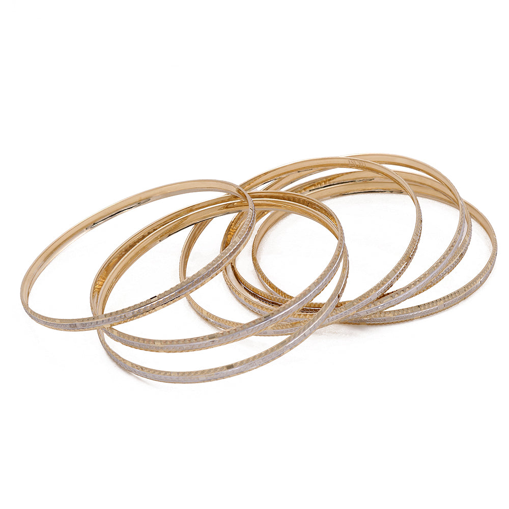 14K Yellow Gold Fashion Women's Bangles Bracelet