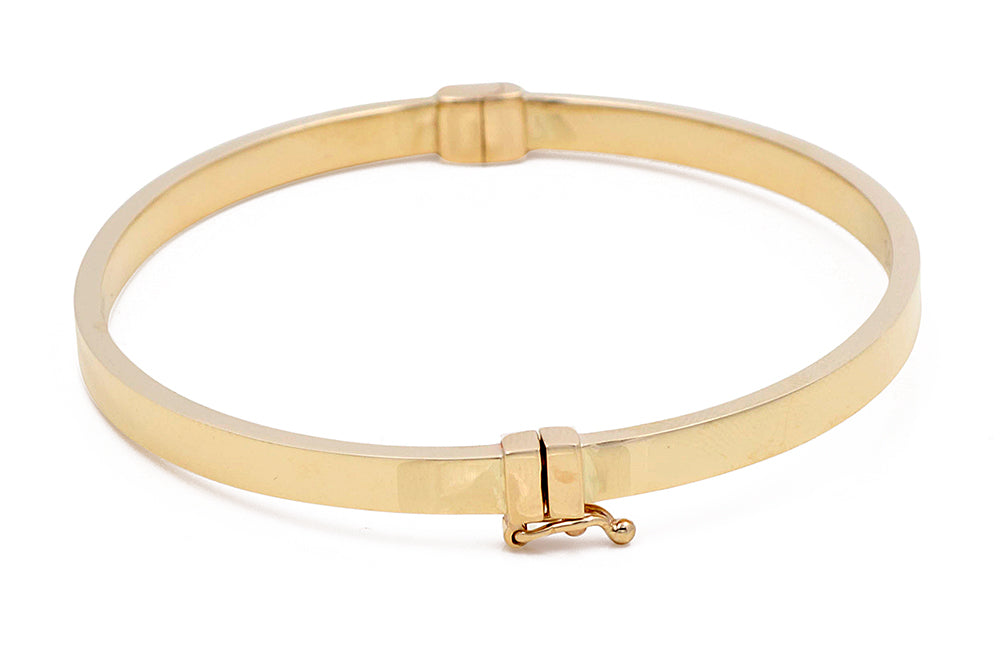 14K Yellow Gold Women's Fashion Bangle
