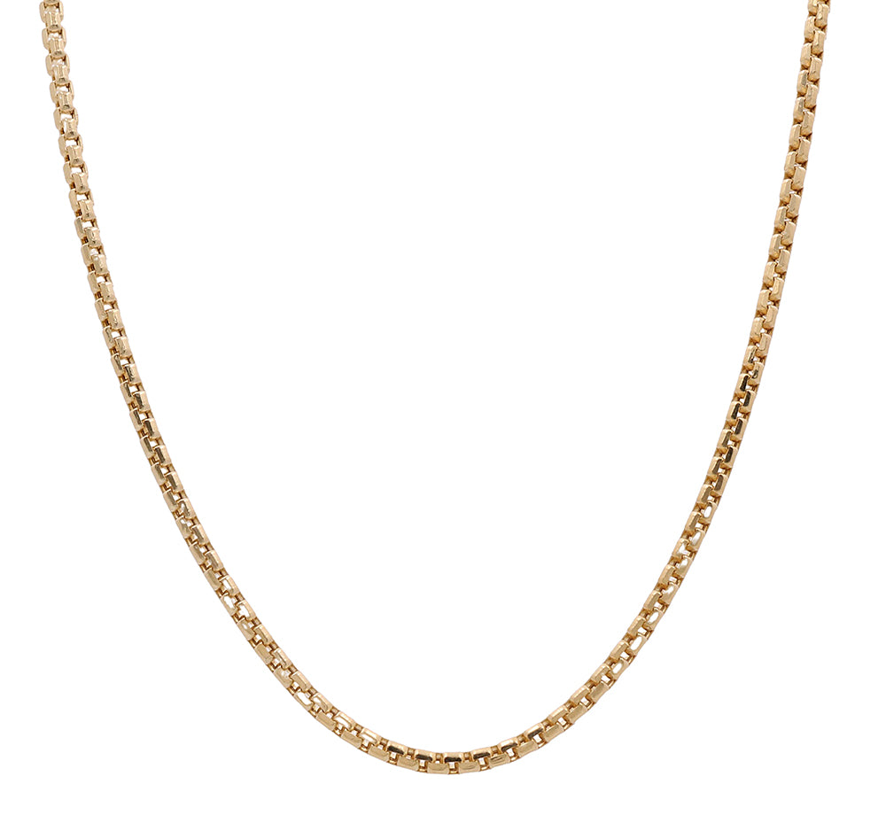 14K Yellow Gold Italian Fashion Link Necklace