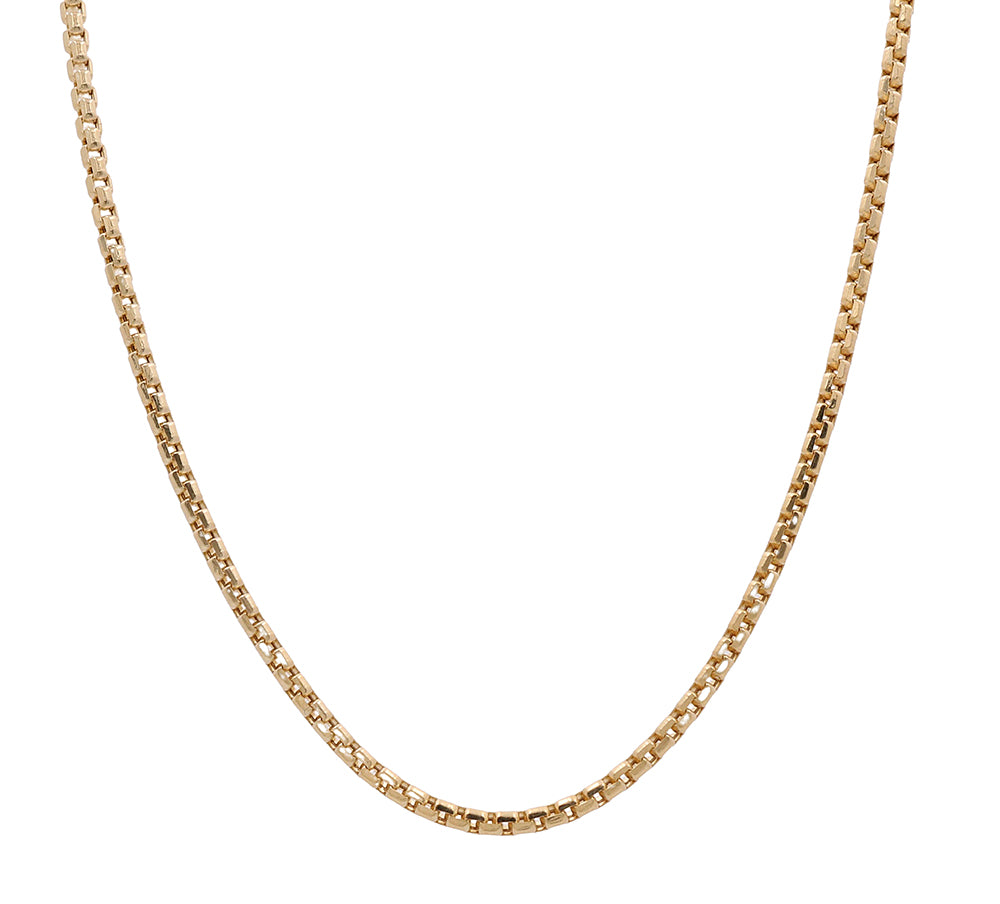 14K Yellow Gold Italian Fashion Link Necklace