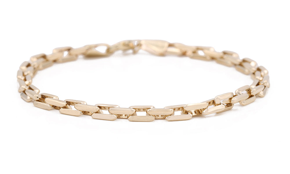 14K Yellow Gold Fashion Links Bracelet