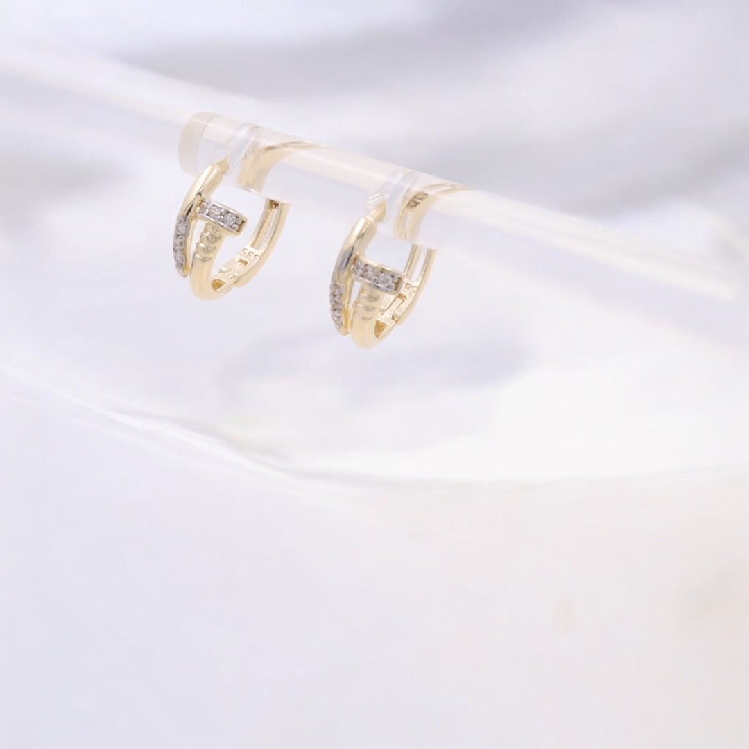 14K Yellow Gold Fashion Earrings