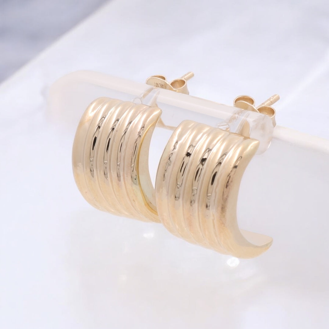14K Yellow Gold Fashion Earrings