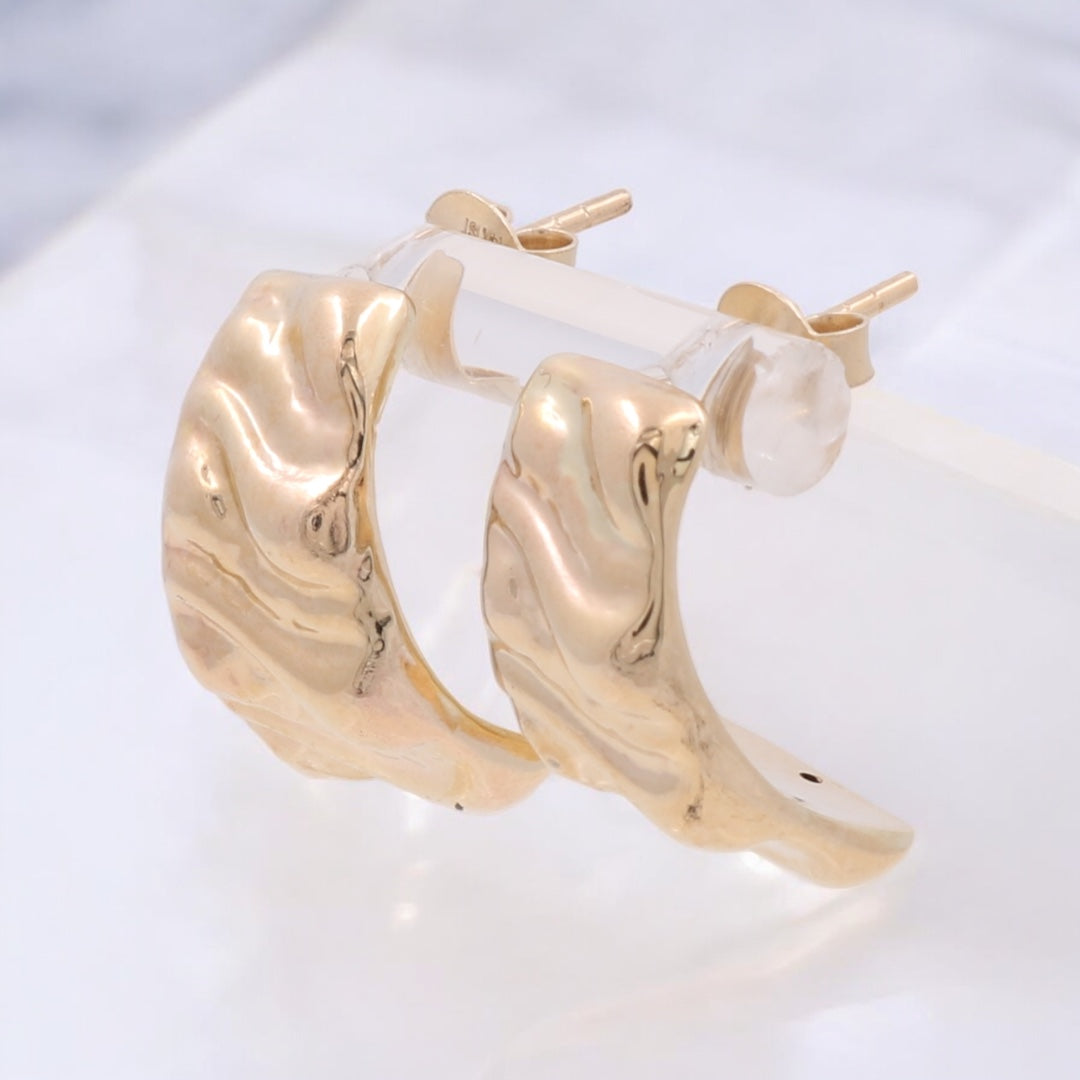 14K Yellow Gold Fashion Drop Earrings