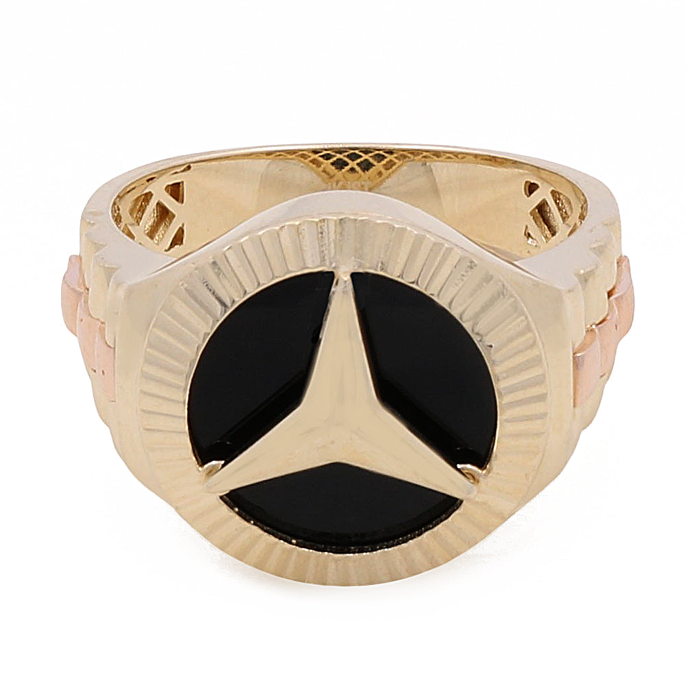 14K Yellow and Rose Gold Men's Fashion Ring