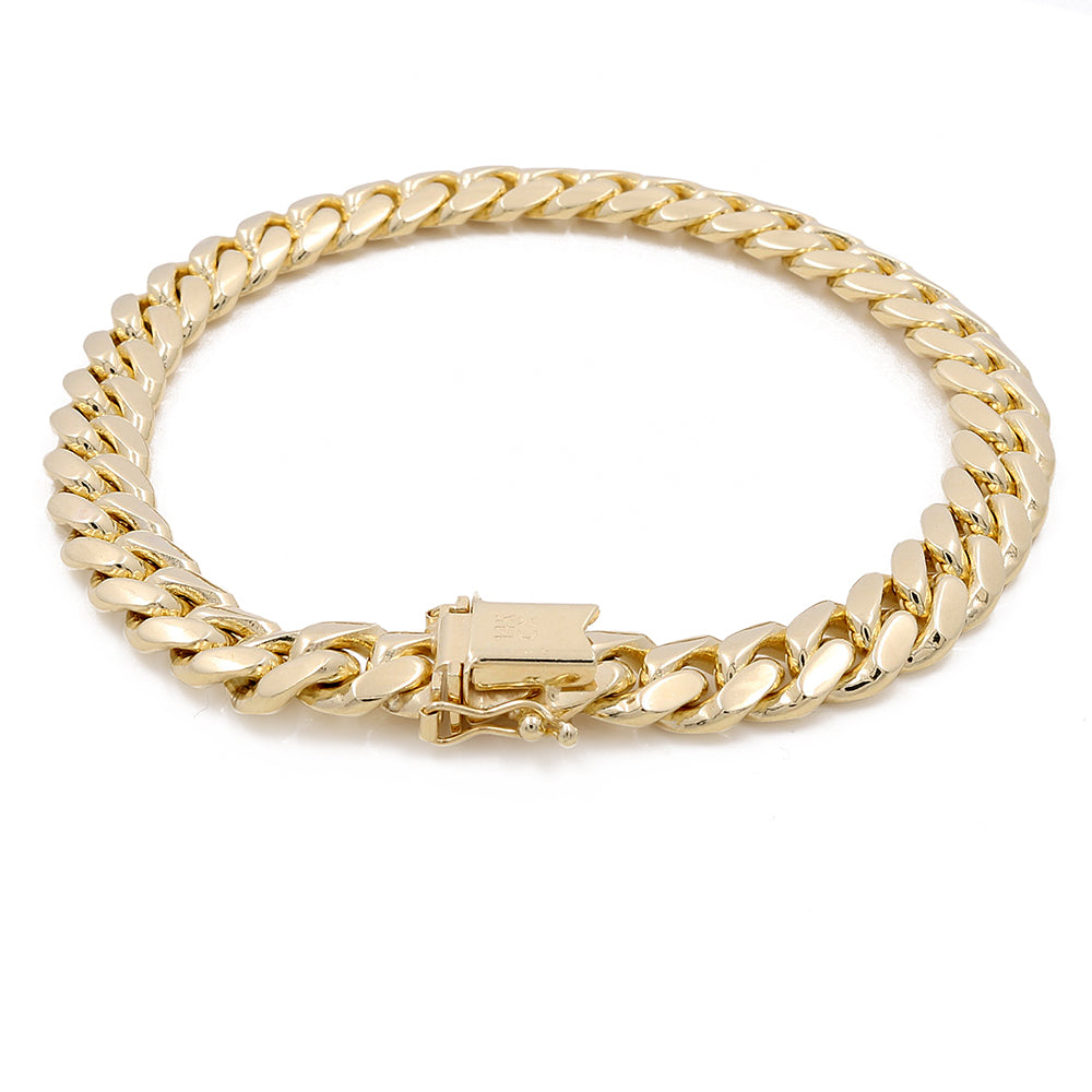 14K Yellow Gold Cuban Link Bracelet