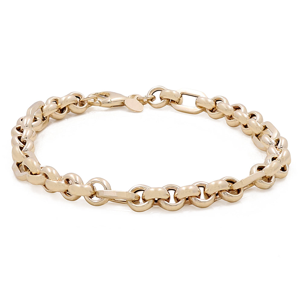14K Yellow Gold Fashion Links Bracelet