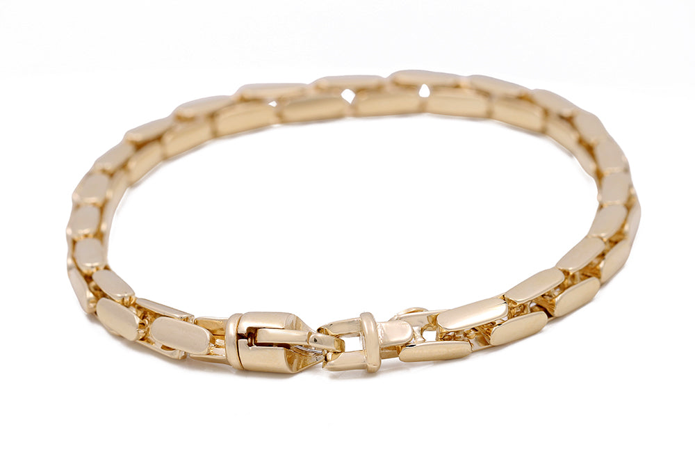14K Yellow Gold Fashion Italian Link Bracelet