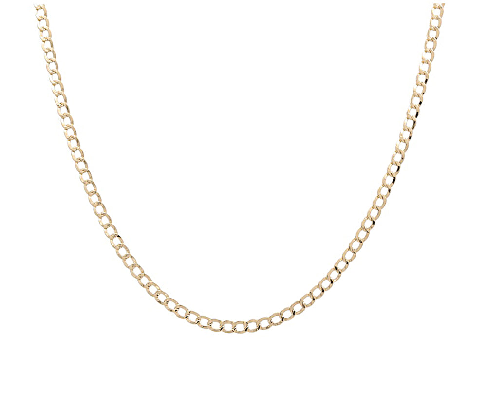 10K Yellow Gold Flat Link Chain