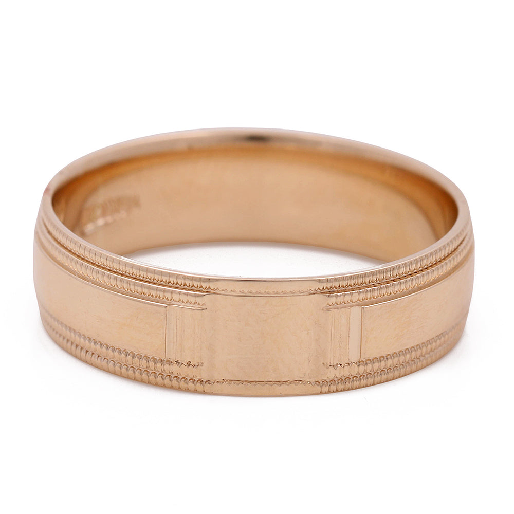 14K Yellow Gold Men's Wedding Band