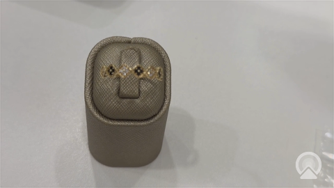 10K Yellow Gold Fashion Women's Ring / Size:9.25 / Weight: 1.4gr / DQWR0FS-126