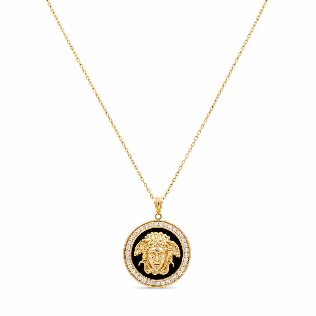 14k Yellow Gold Fashion VS Chain with Cz / Size: 18" / Weight: 14.3 GR / CLCH4VS