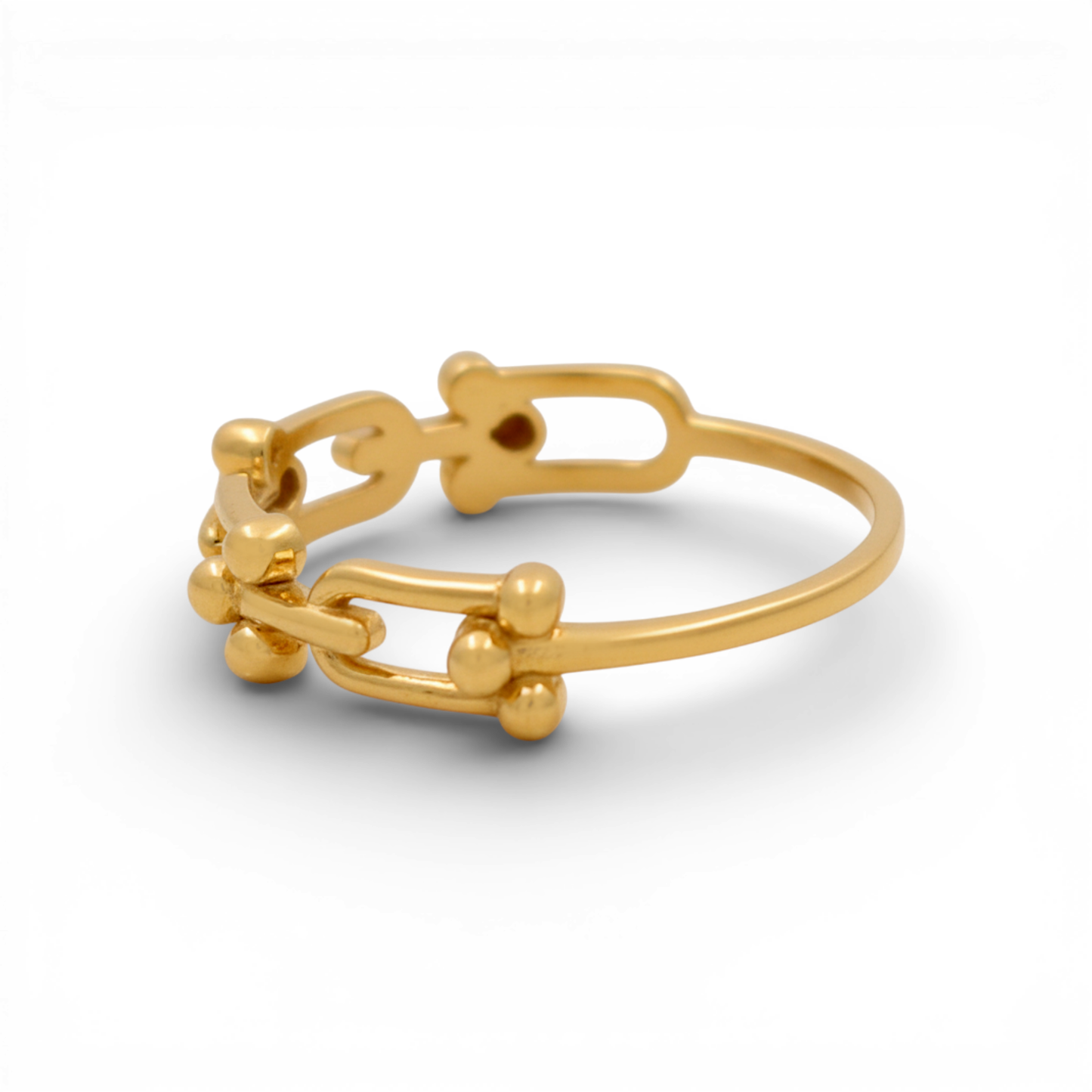 10K Yellow Gold Fashion TT Women's Ring / Size: 8 / Weight: 1.8 GR / DQWR0TT-1