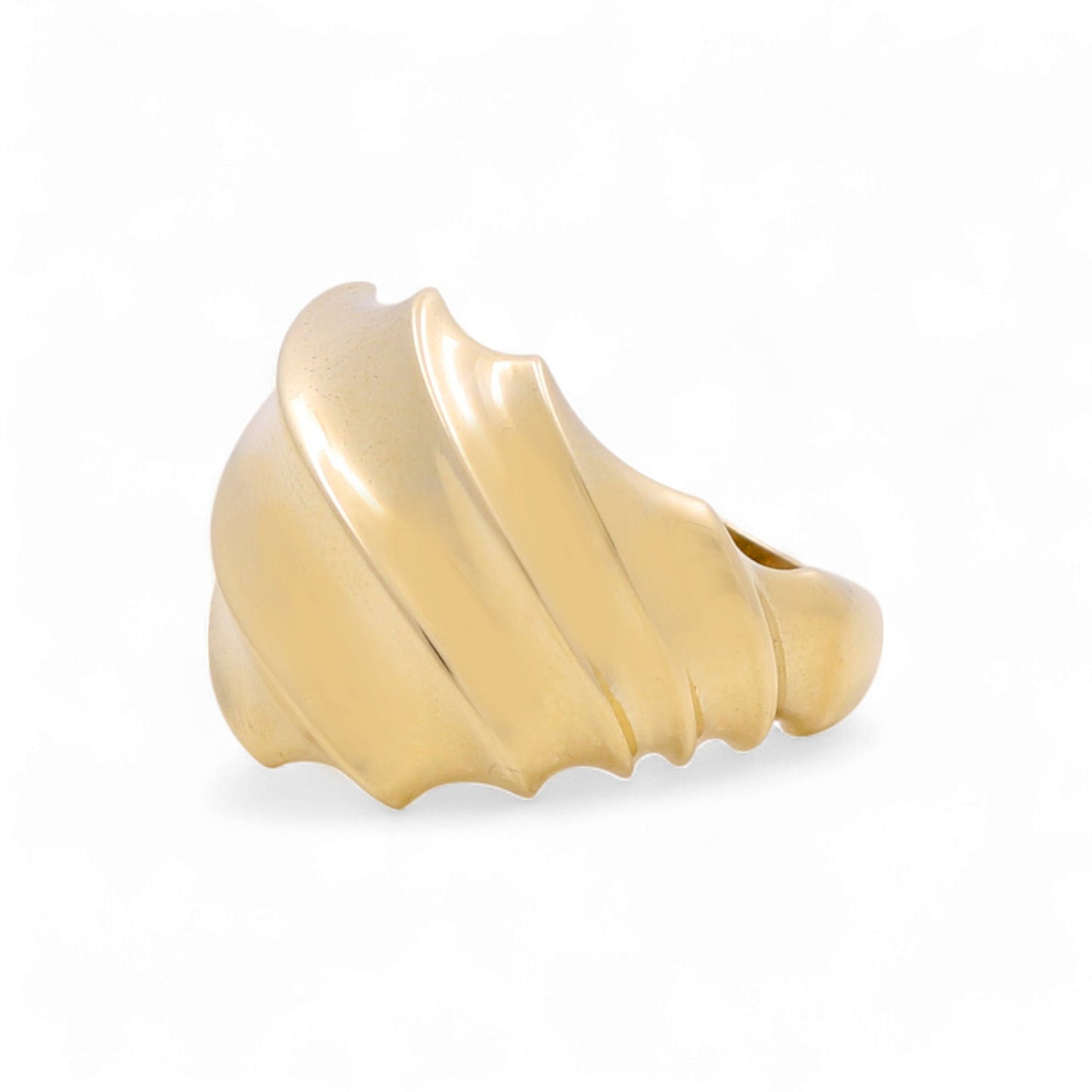 10K Yellow Gold Fashion Women's Ring / Size: 8 / Weight: 2.8 GR / DQWR0FS-21