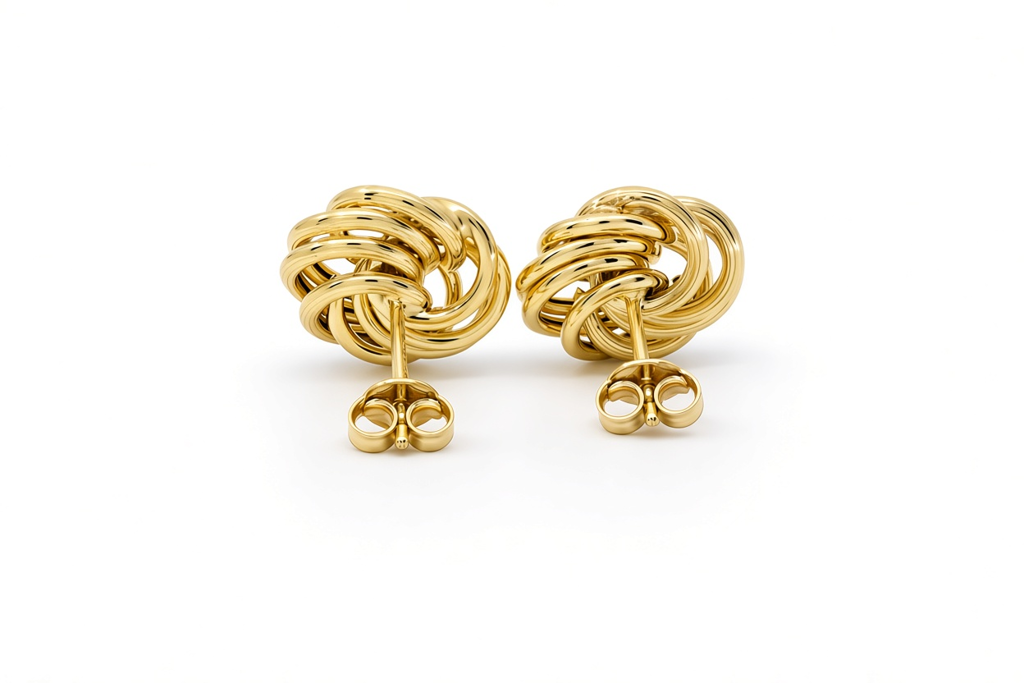 10K Yellow Gold Fashion Earrings / Weight: 1.9 GR / MR04OR02