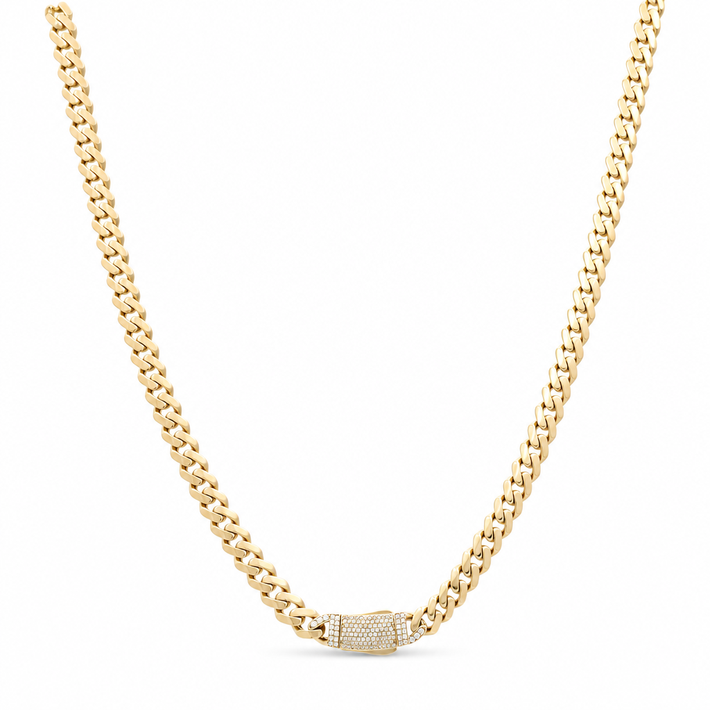 10K Yellow Gold Monaco Chain / Size: 7mm-22'' / Weight: 15 GR / DOCH0MON7-22