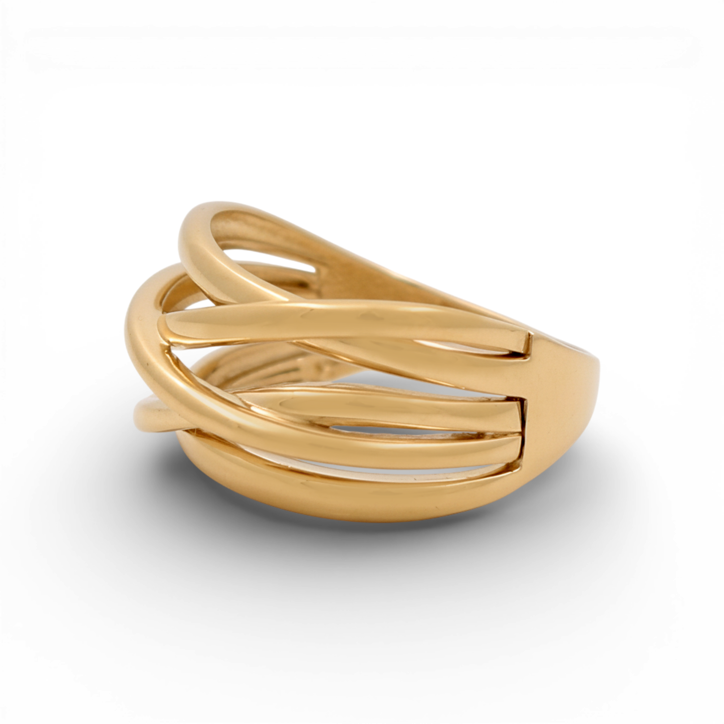14K Yellow Gold Fashion Women's Ring / Size: 7.5 / Weight: 4 GR / P02R-1098