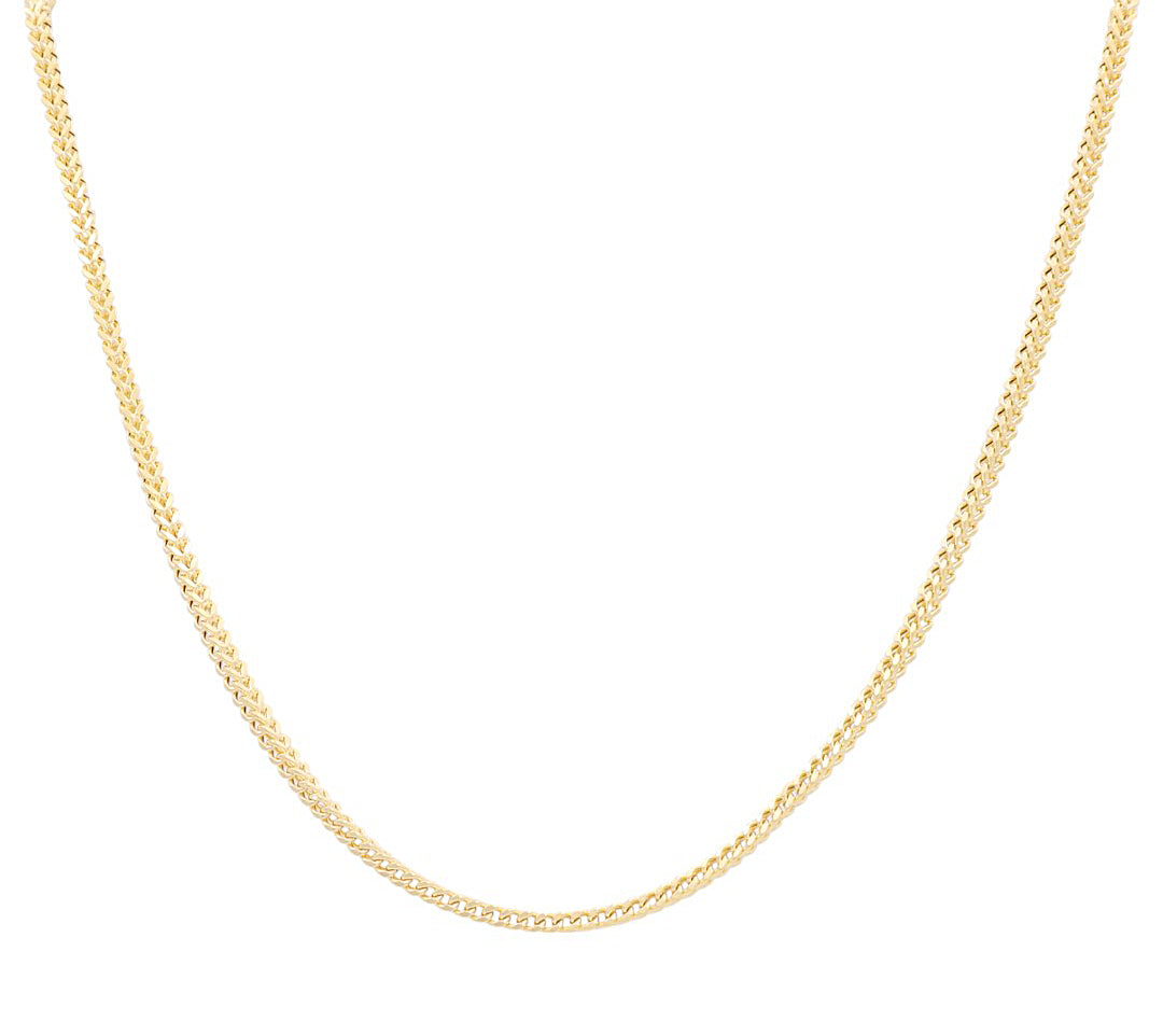 14K Yellow Gold Franco Link Chain / Size: 4mm 24” / Weight: 24.2GR / CSCH4FR4-24