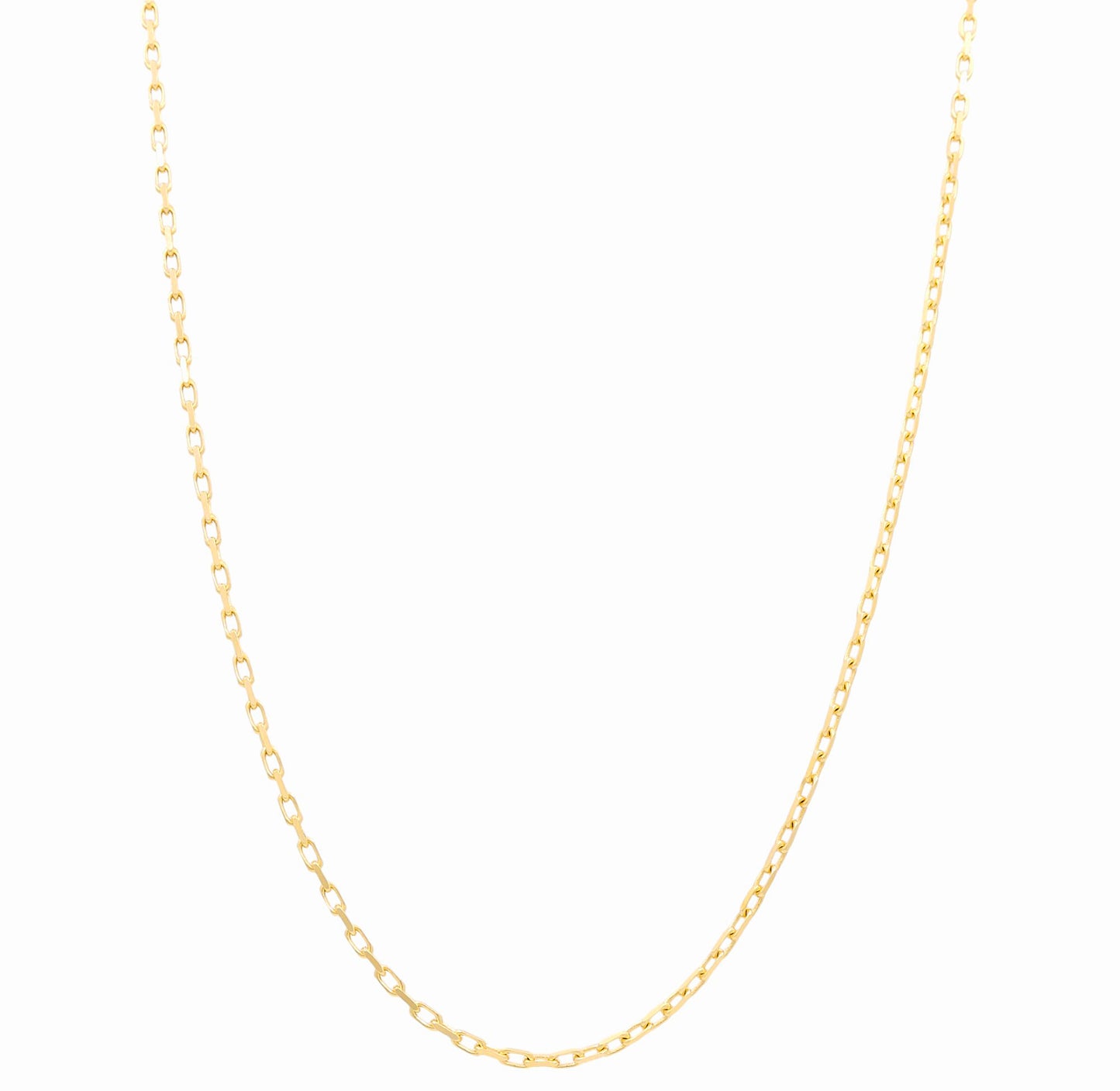 14K Yellow Gold Solid Italian Fashion Chain / Size: 2.5mm 24" / Weight: 15 GR / 762-51100