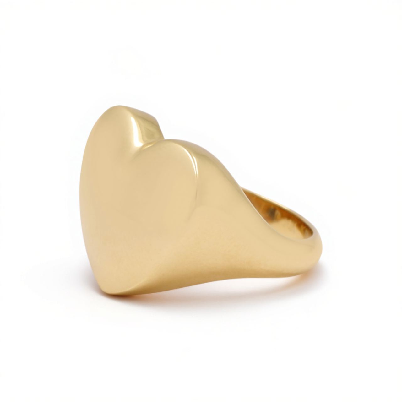 10K Yellow Gold Heart Women's Ring / Size: 7.5 / Weight: 2.5 GR / Y24-883
