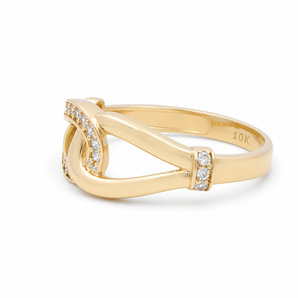 10K Yellow Gold Fashion Women's Ring / Size:7 / Weight: 1.7 GR / CQWR0FS-33