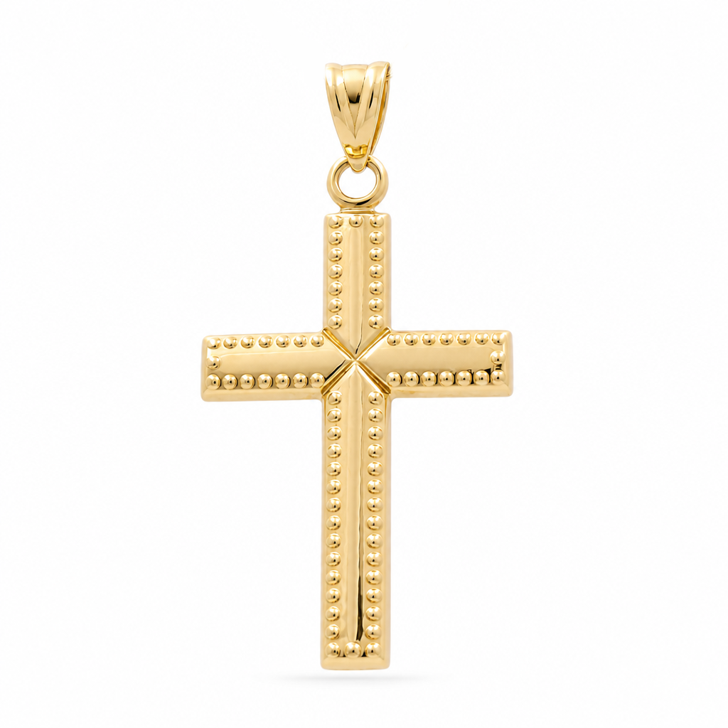 10K Yellow Gold Fashion Cross Pendant / Weight: 2 GR / DQPD0CS-7