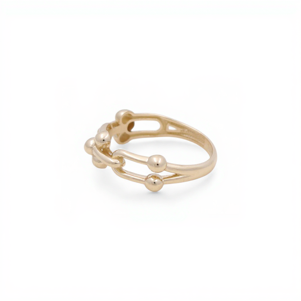 10K Yellow Gold Fashion TF Women's Ring / Size: 8.5 / Weight: 1.9 GR / CQWR0TF