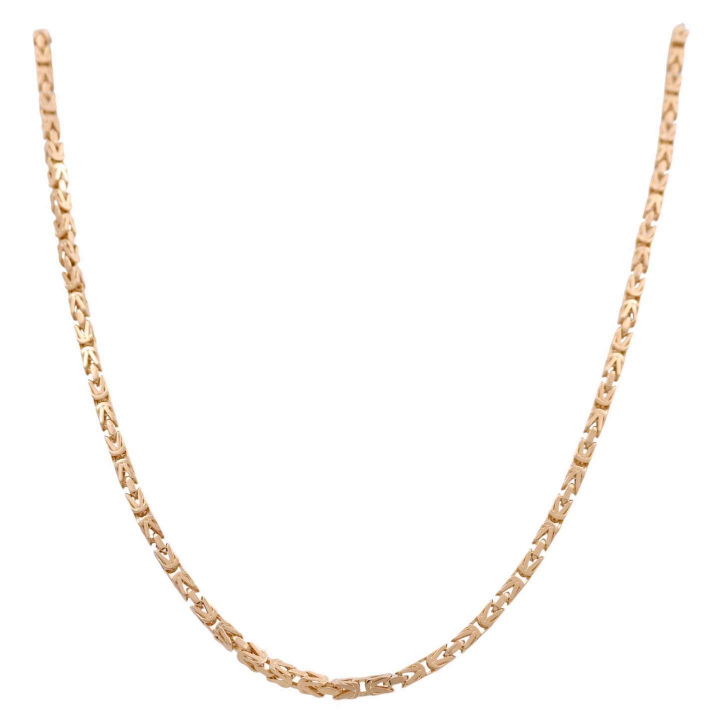 14K Yellow Gold Byzantine Link Chain / Size: 24” / Weight: 12.6 GR / DQCH4BZ