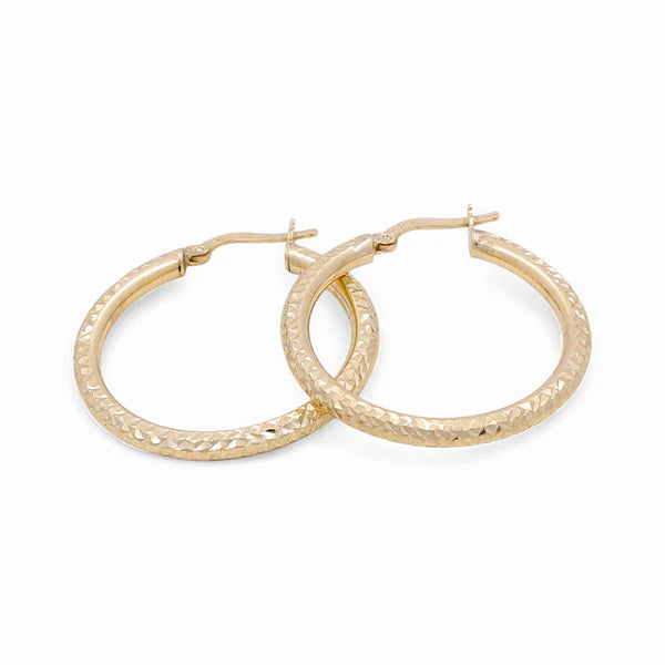 10k Yellow God Women's Fashion Hoop Earrings CAEH0FS-1