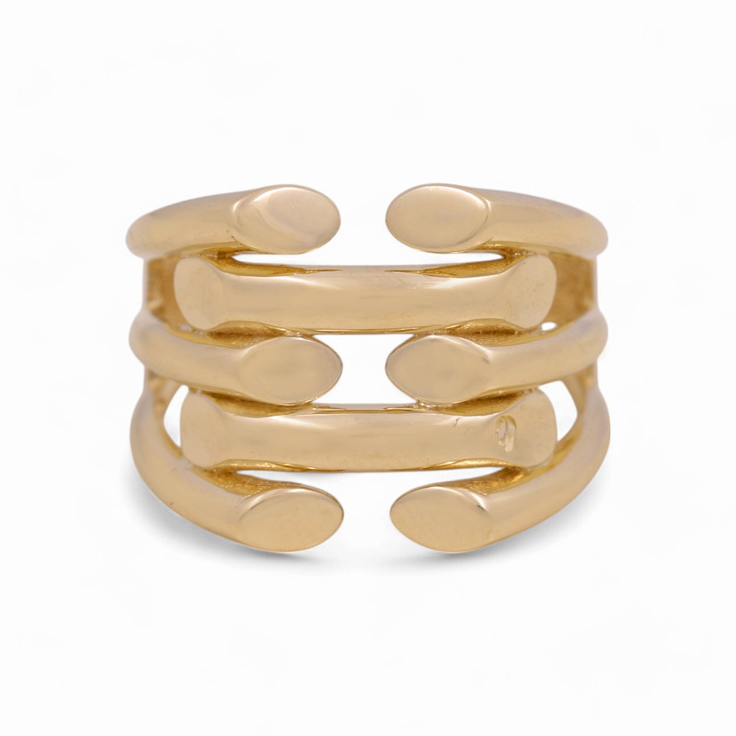 14K Yellow Gold Fashion Women's Ring / Size: 6.5 / Weight 3.5 GR / DOWR4FS-1