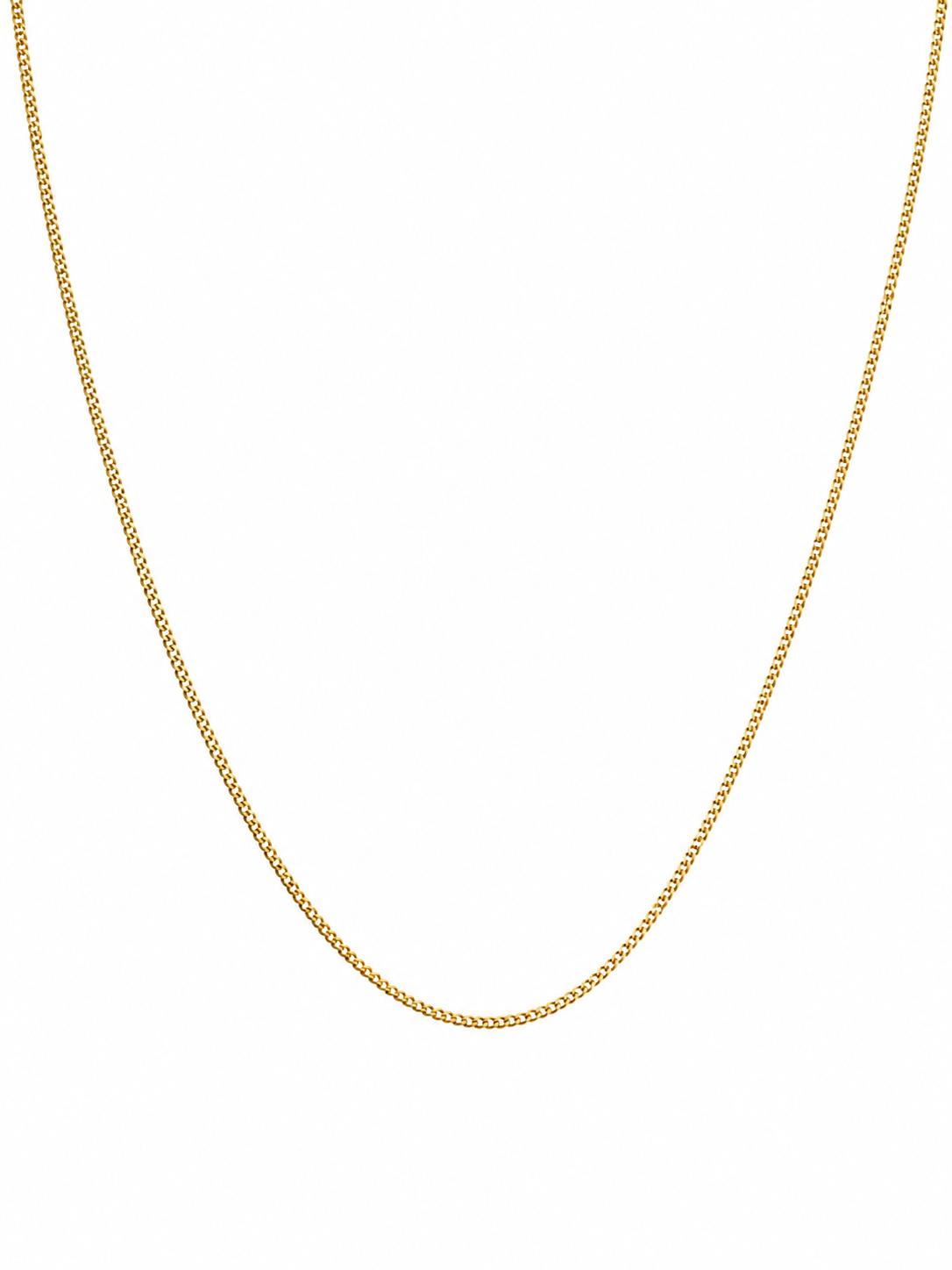10K Yellow Gold Baby Cuban Link Chain / Size: 0.8mm-18'' / Weight:1.1gr / LCCSCH0CL0.8-18