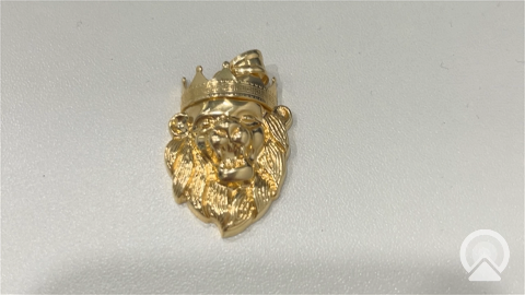 14K Yellow Gold Lion Pendant / Weight: 4.3gr / COPD4LN-7