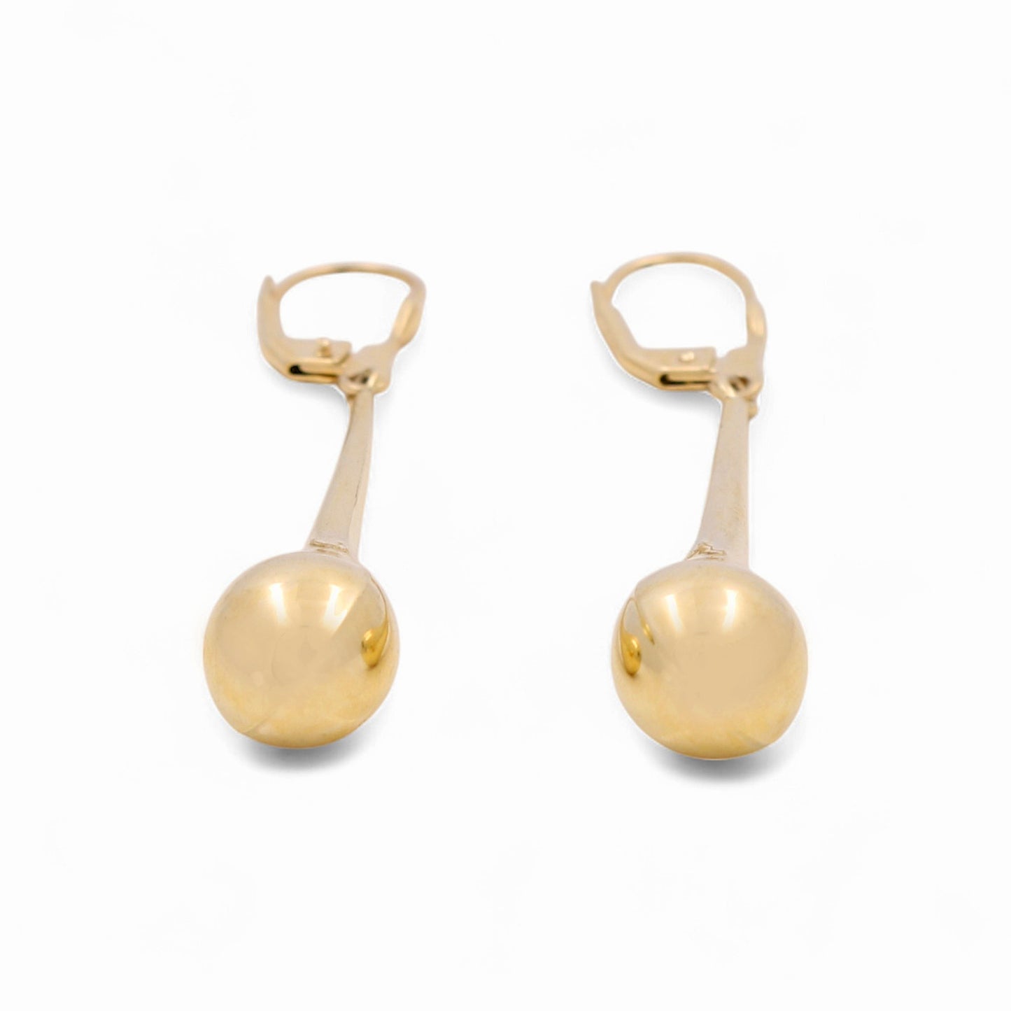 14K Yellow Gold Fashion Drops Earrings / Weight: 3.6 GR / IEEED4FS-3