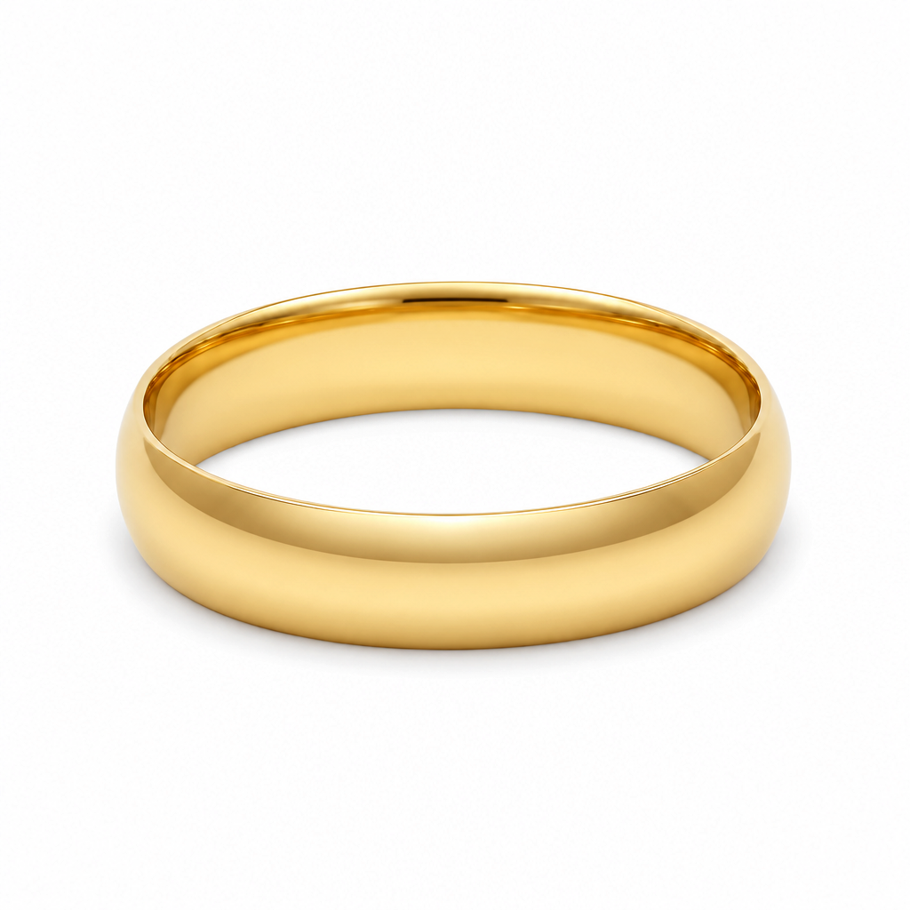 14K Yellow Gold Wedding Band Ring / Size:5/2mm / Weight: 1.4 GR / DEEWWB4PL