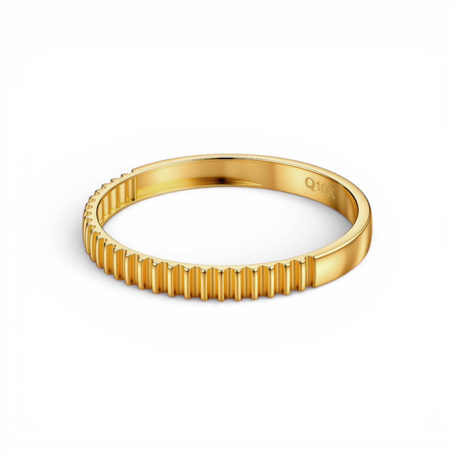 10K Yellow Gold Fashion Women's Ring / Size: 8.5 / Weight: 1GR / DQWR0FS-59
