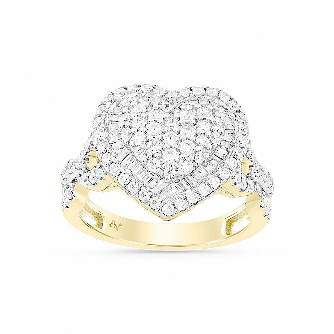10K Yellow Gold Women's Diamond Ring 1.0Ct / Size 6.5/ 316681Y