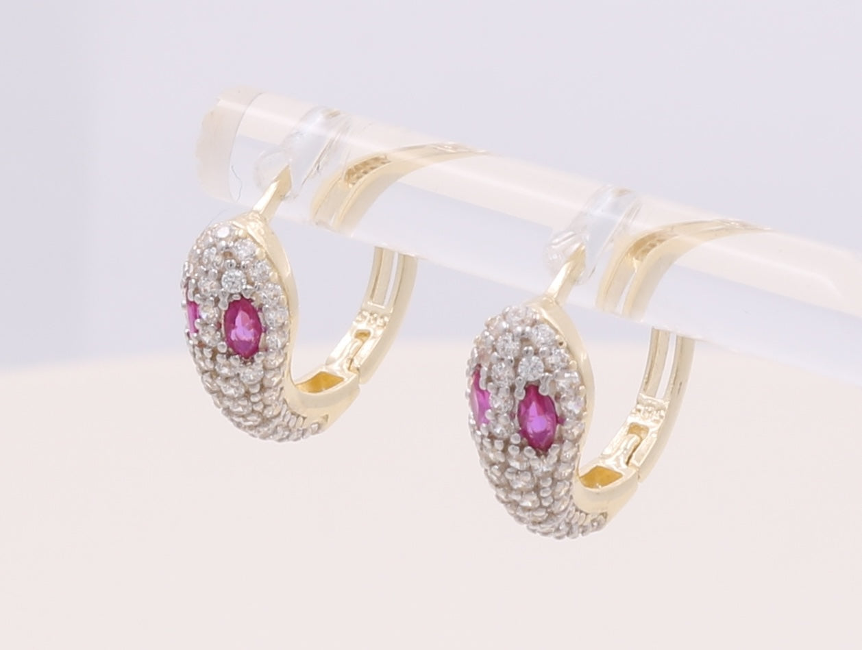 14K Yellow Gold CCEH4SK 14k C Cz Weight 2.0gr