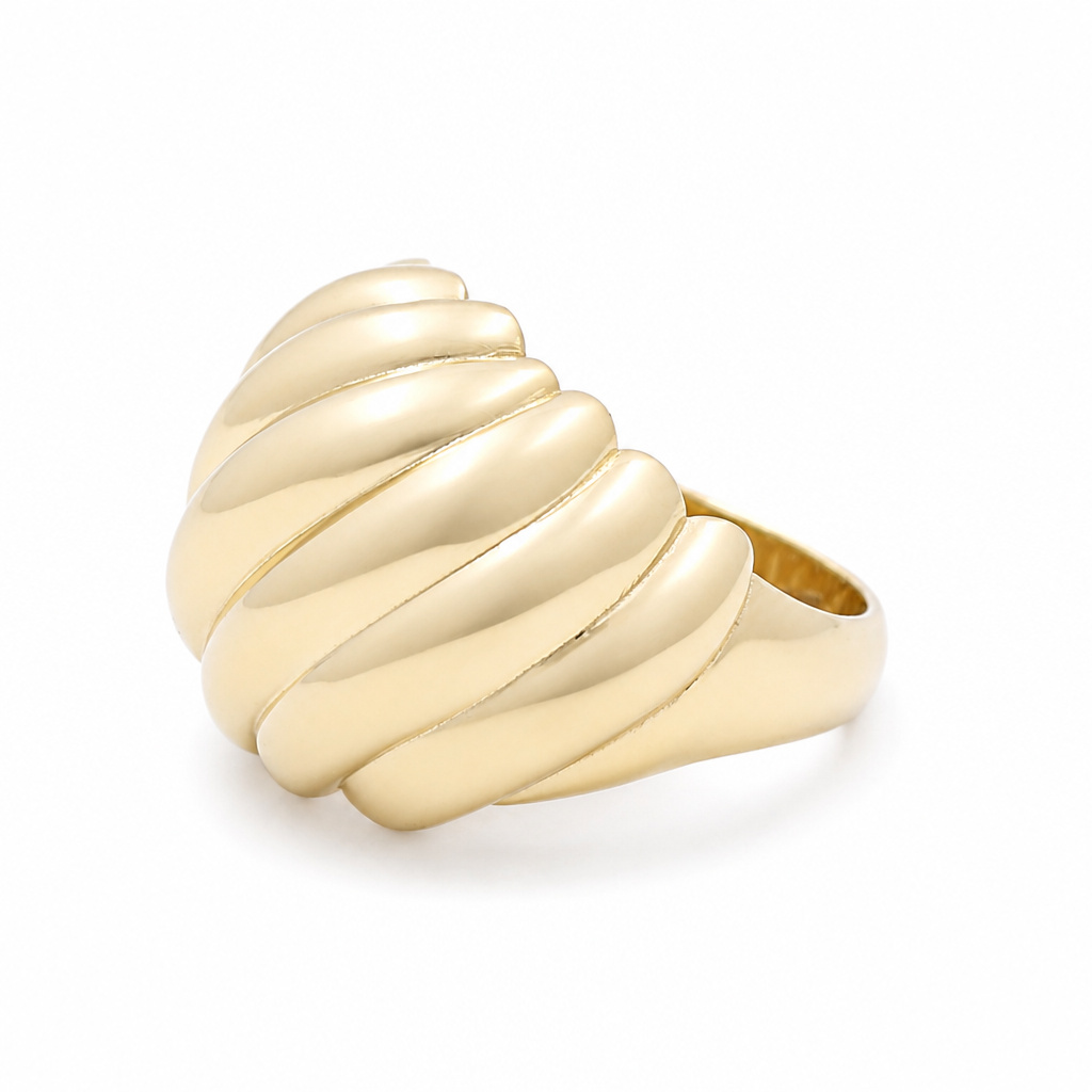10K Yellow Gold Fashion Women's Ring/ Size: 7 / Weight: 3.4 GR / DQWR0FS-111
