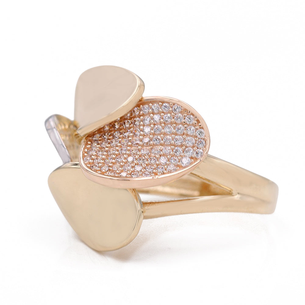 Tri-Color Fashion Ring