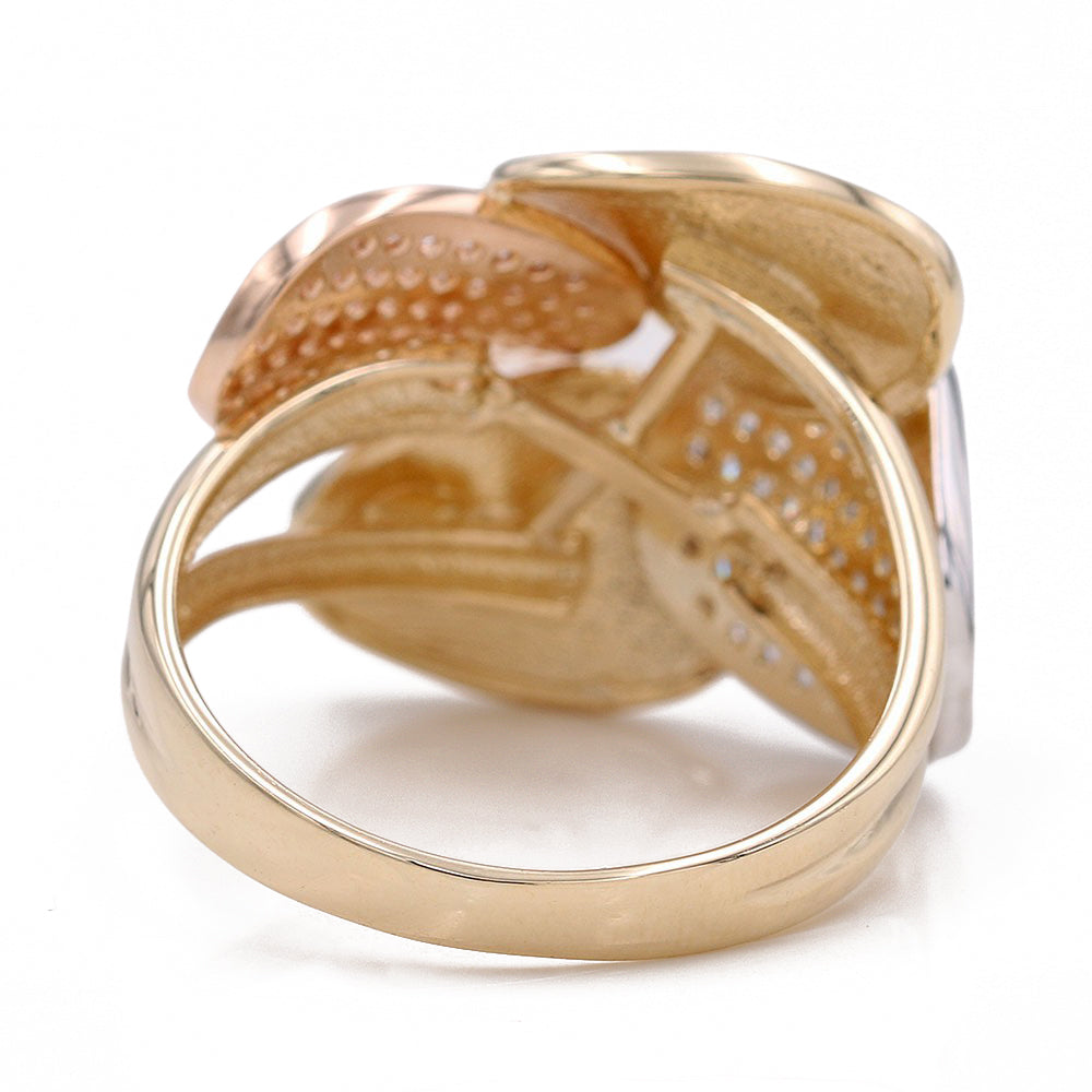 Tri-Color Fashion Ring