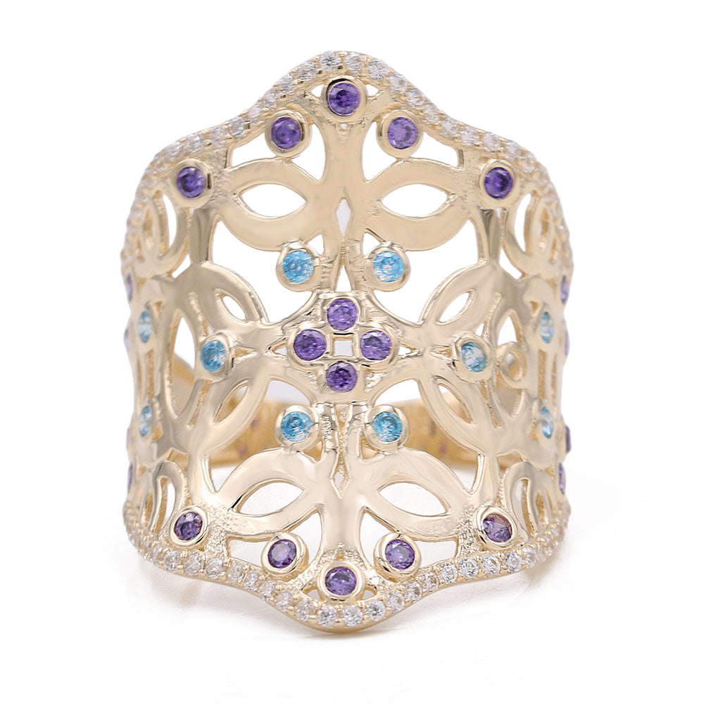 Color Stones Fashion Ring
