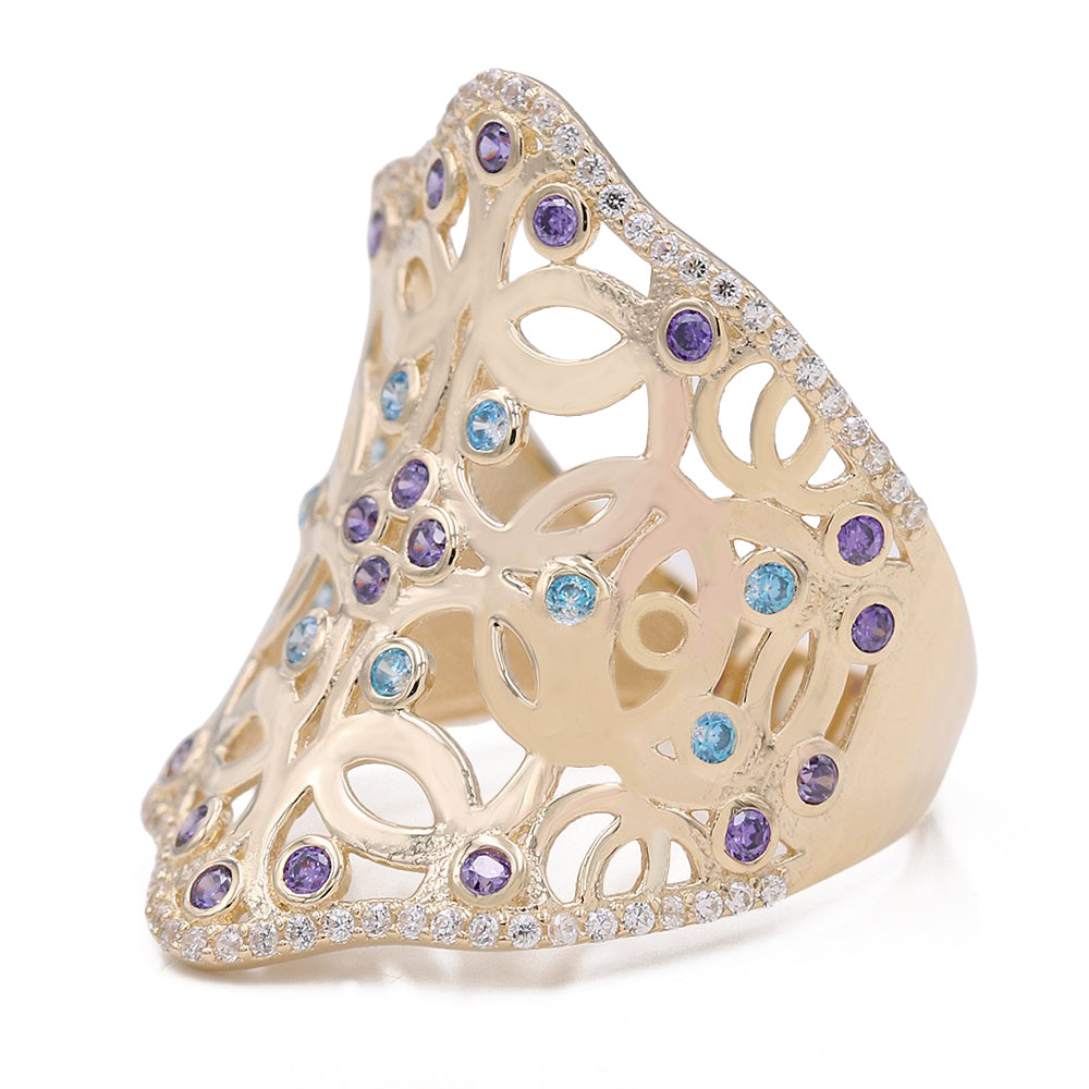 Color Stones Fashion Ring