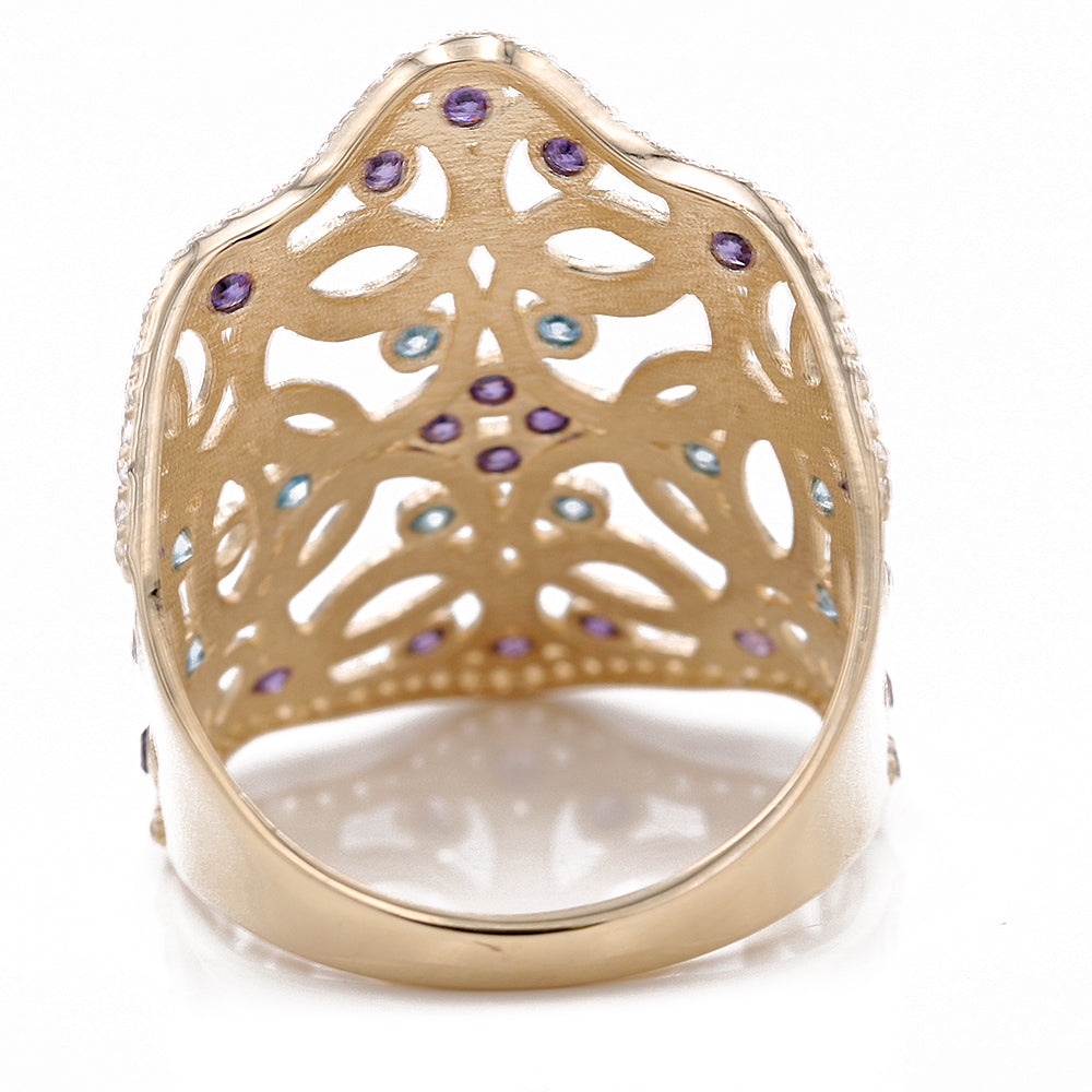 Color Stones Fashion Ring