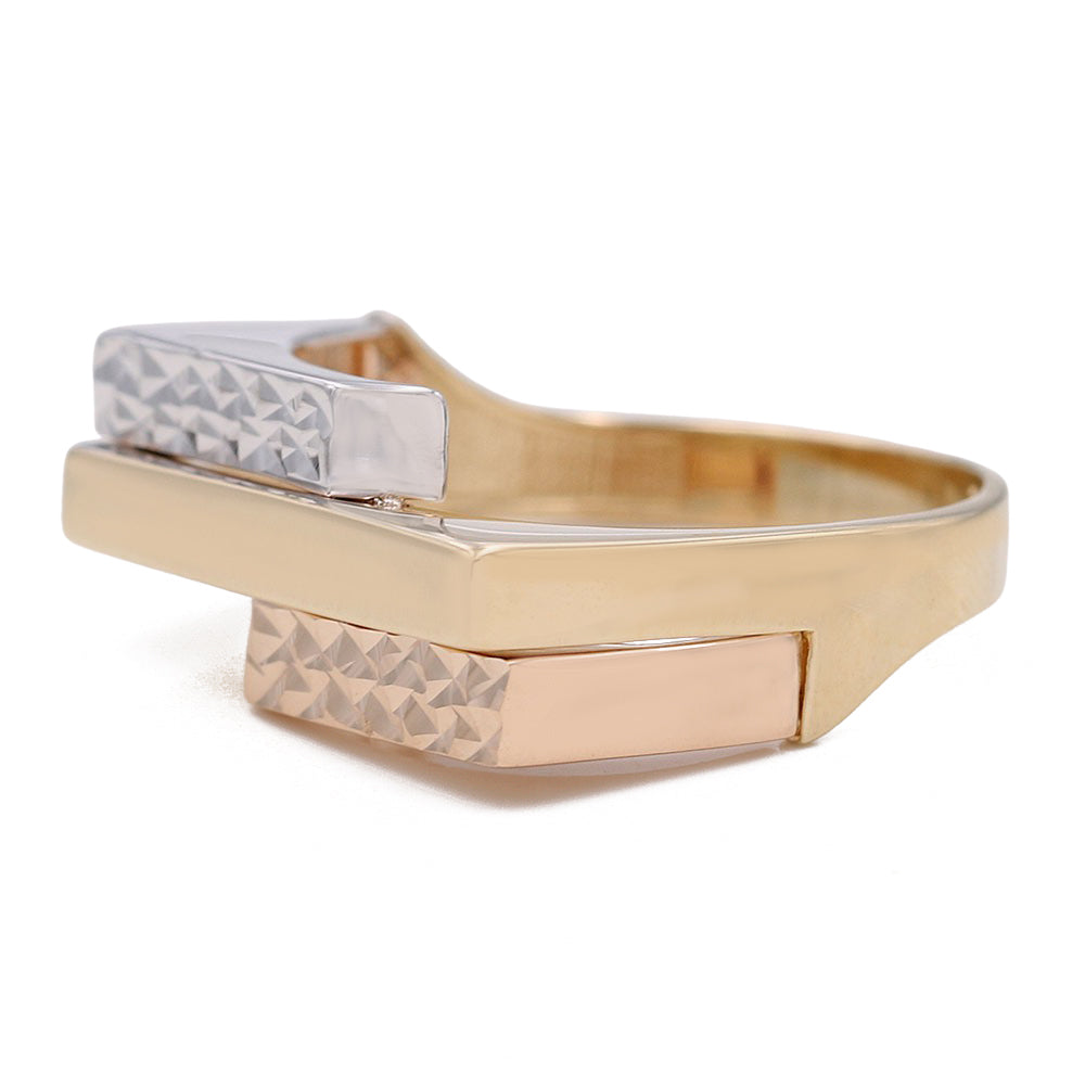 14K Tri-Color Fashion Ring
