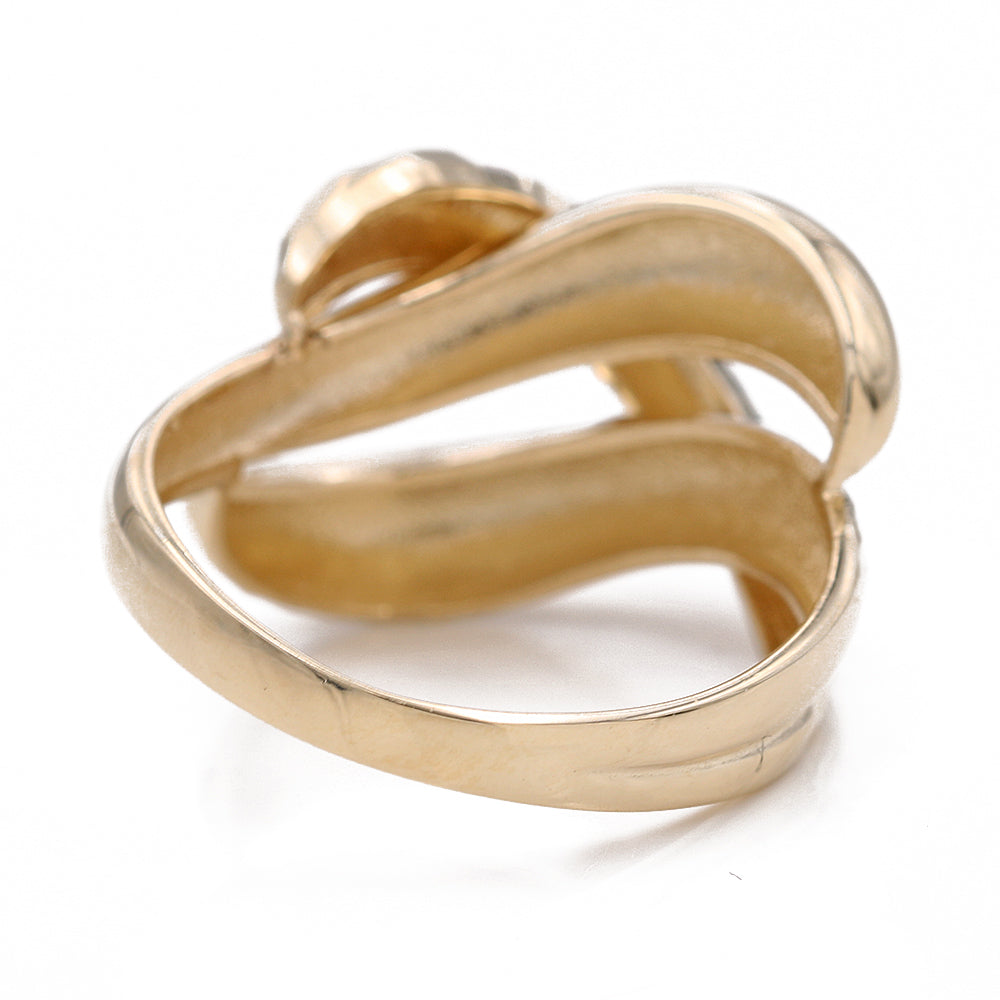 Smooth and Hammered Fashion Ring