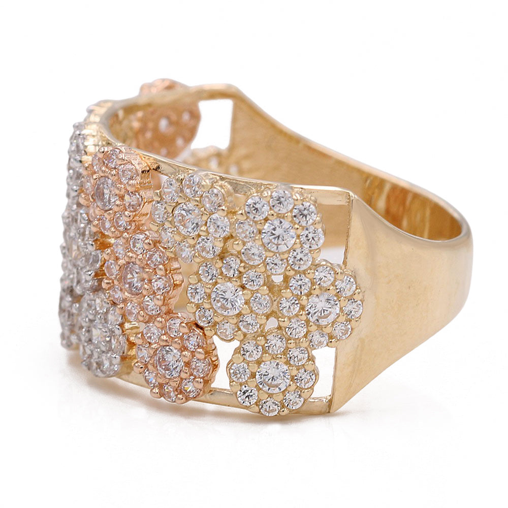Tri-Color Gold Fashion Ring