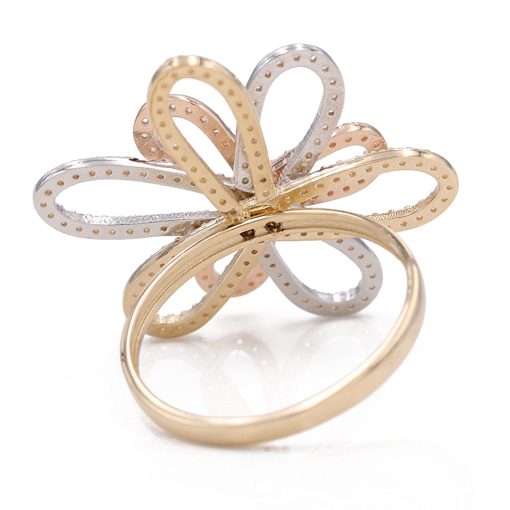 Tri-Color Gold Fashion Ring