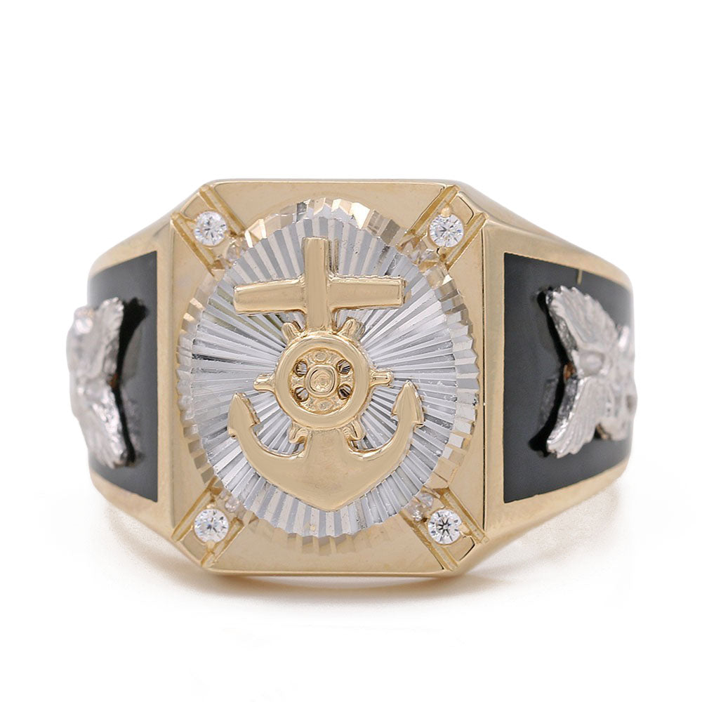 Fashion Anchor and Wheel Ring