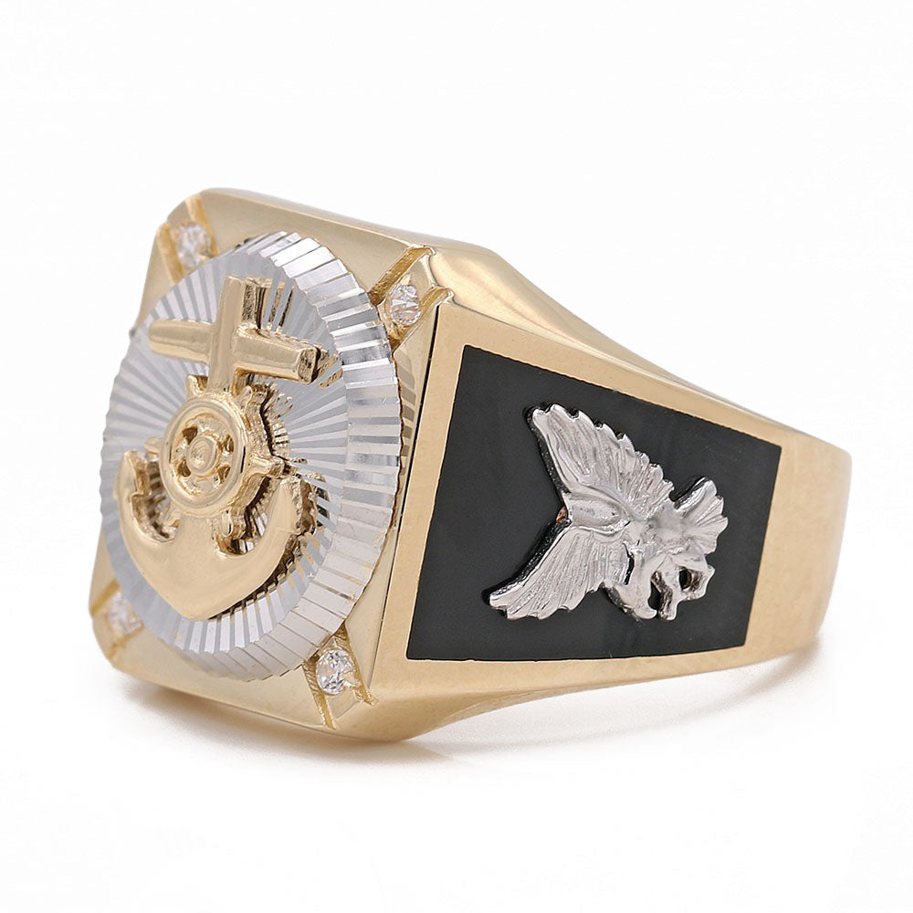 Fashion Anchor and Wheel Ring